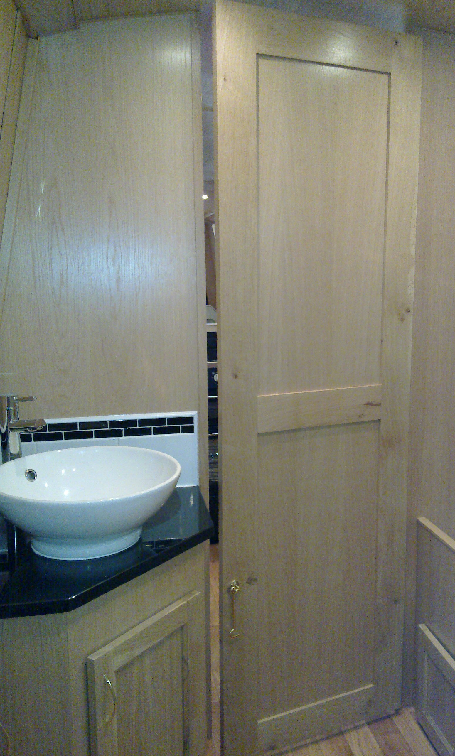 Tallboy's Woodworking Narrowboat Bathroom Doors Derbyshire