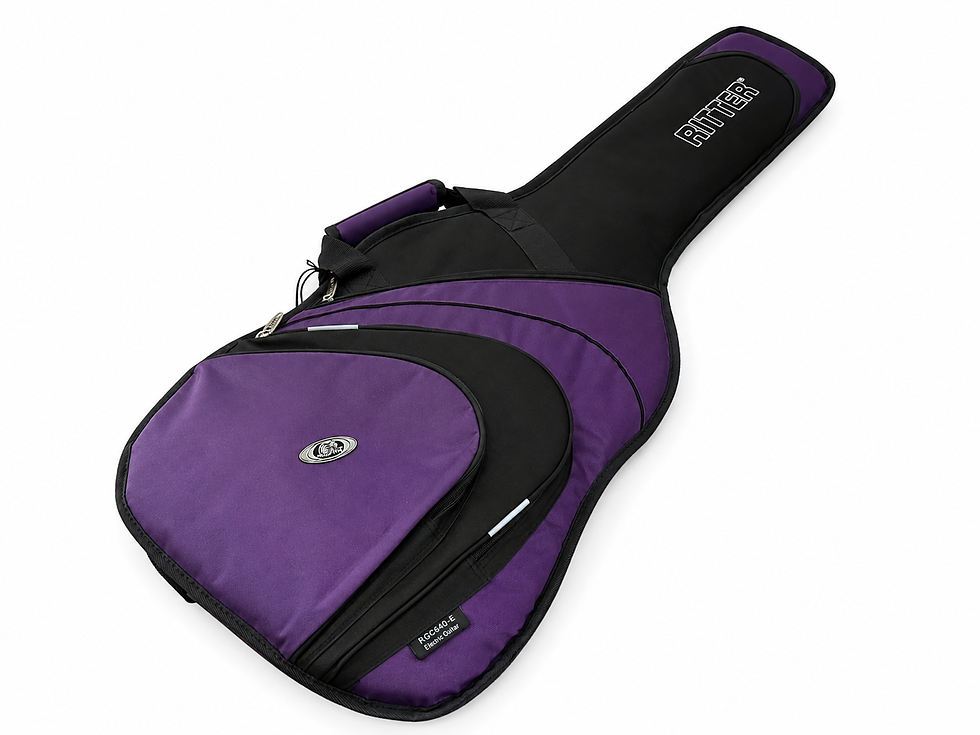 Thumbnail: Ritter RCG400-9-E/BRB Padded Electric Guitar Gig Bag – Black / Raspberry