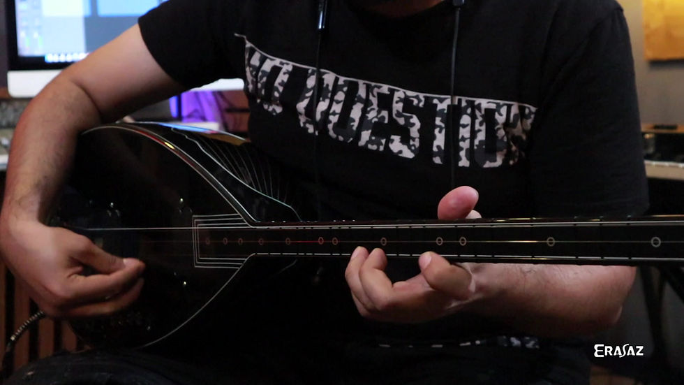 Thumbnail: Ebony Series Natural Electric Saz