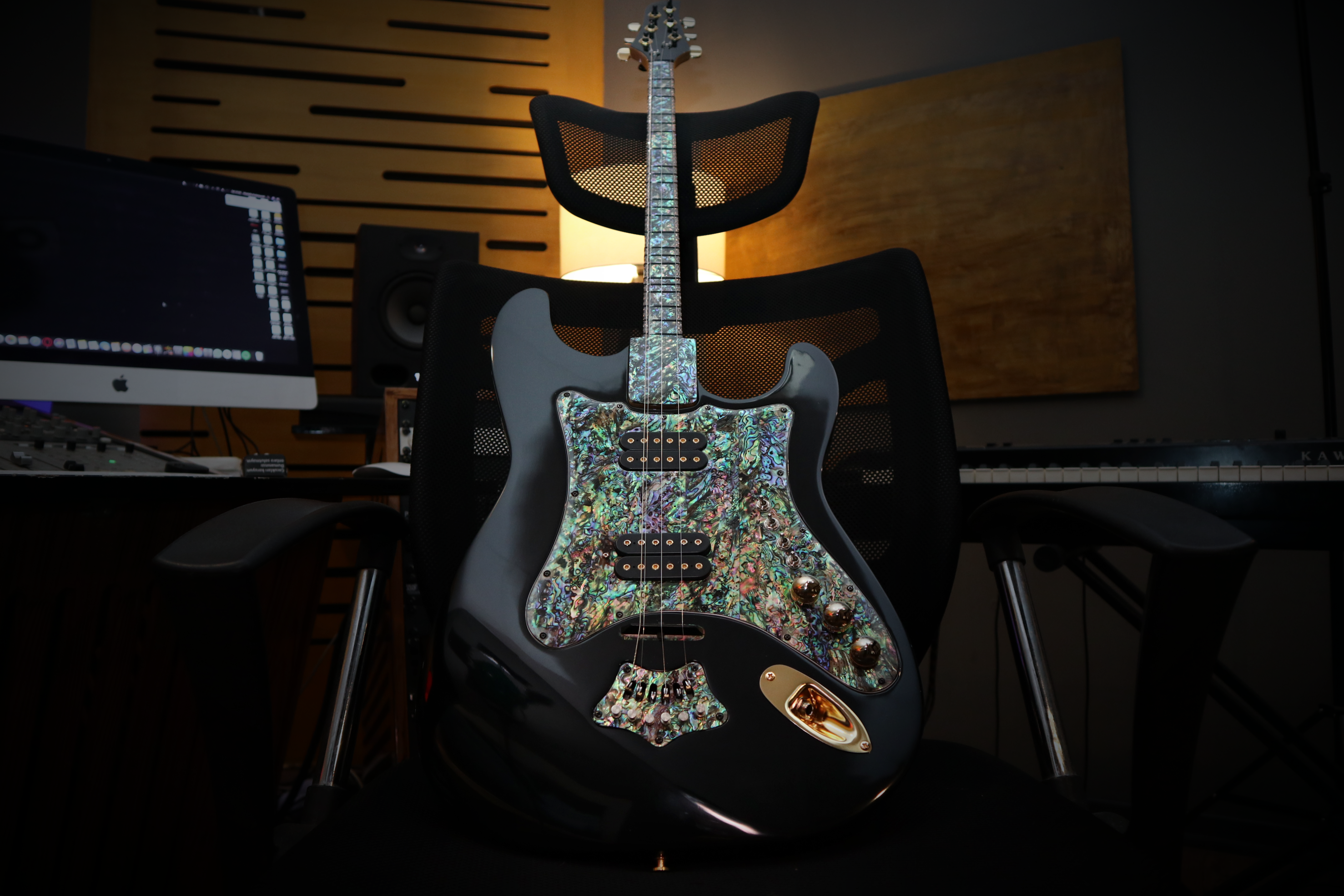 Microtonal Electric Guitar Body Saz | Custom