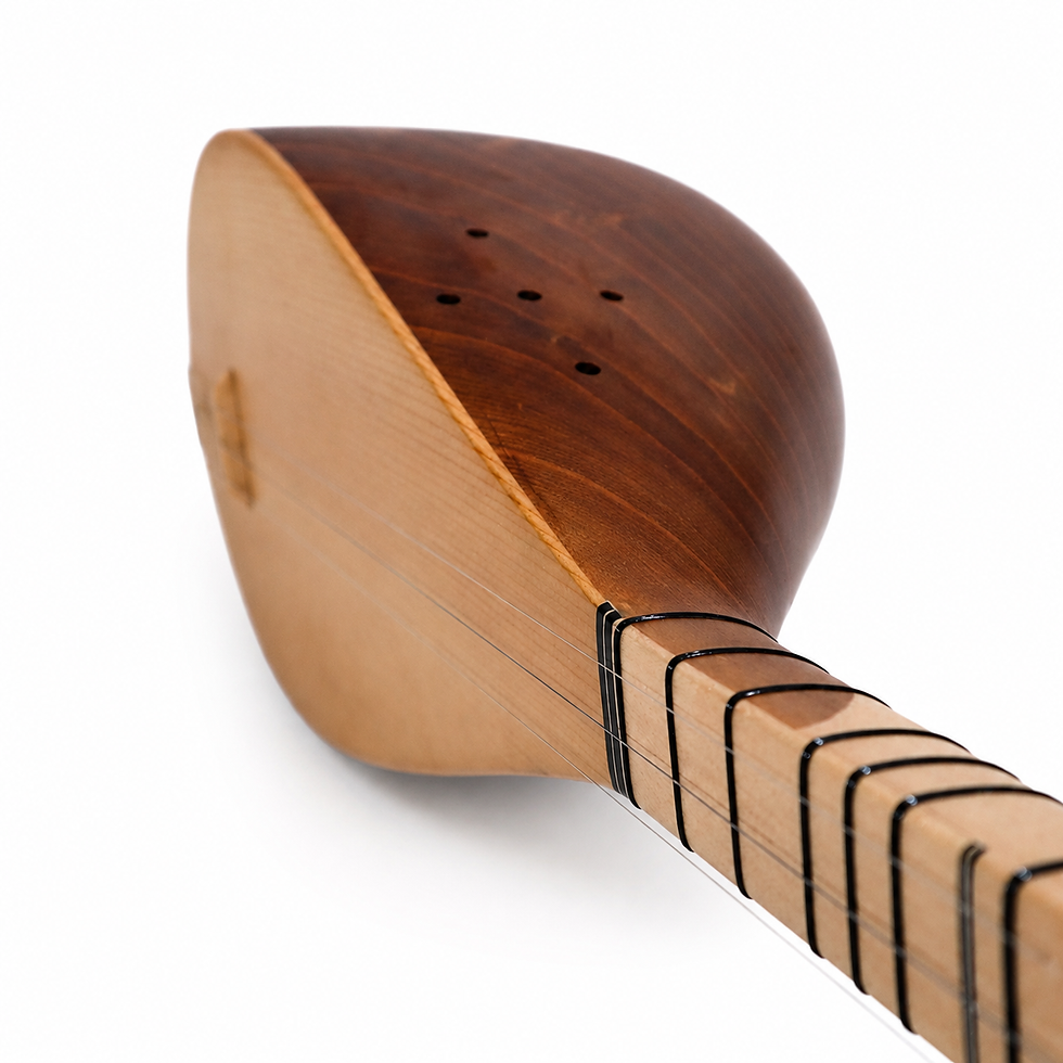 Thumbnail: ERASAZ Pro Kopuz Saz 33 – Carved Mulberry | EKS-M33