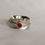 Thumbnail: Sterling silver spinner ring and textured stacking ring