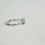 Thumbnail: Blue topaz solitaire ring and wedding band