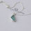 Thumbnail: Sterling zilveren ketting met blauw gin-glas.