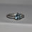 Thumbnail: Sky blue topaz solitaire ring