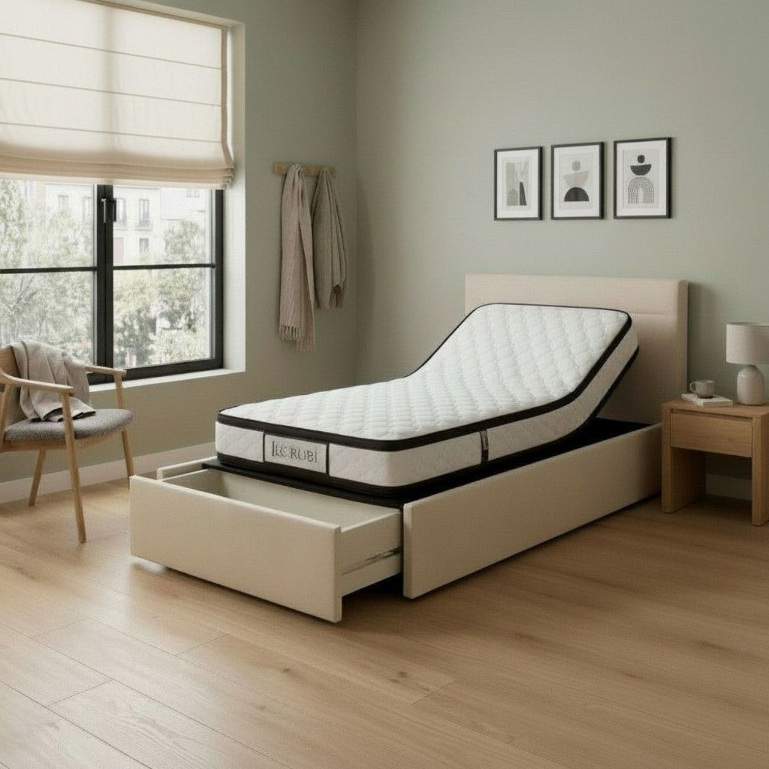Cama-articulada-eléctrica- individual-krear