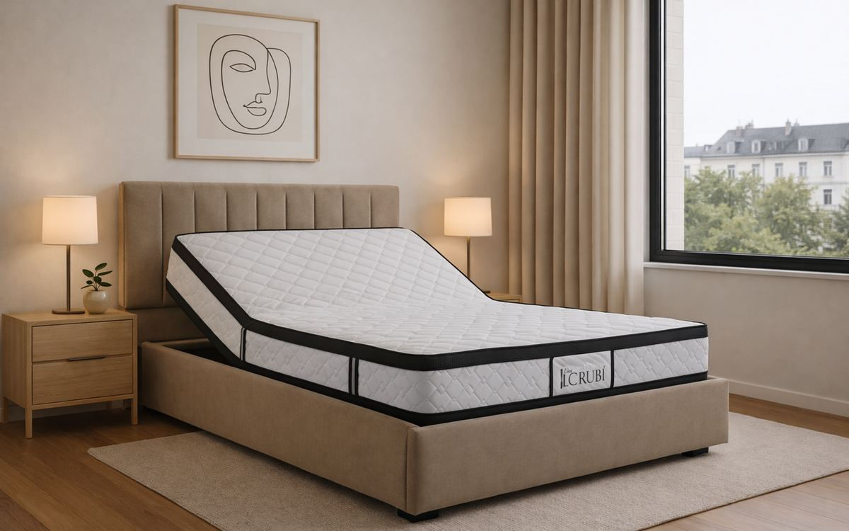 Modelo Oslo con revestimientos tapizados - Cama articuladas eléctrica