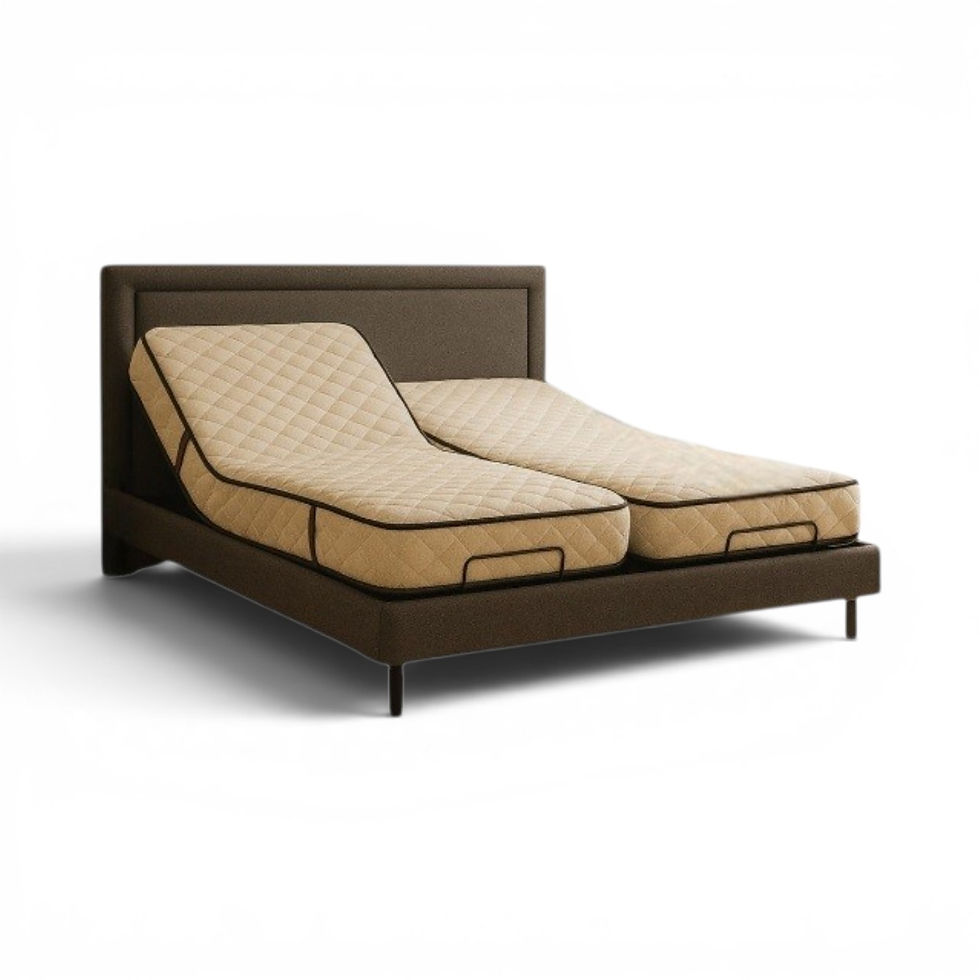 Cama articulada Modelo Milano Matrimonial de Kreard con respaldo tapizado