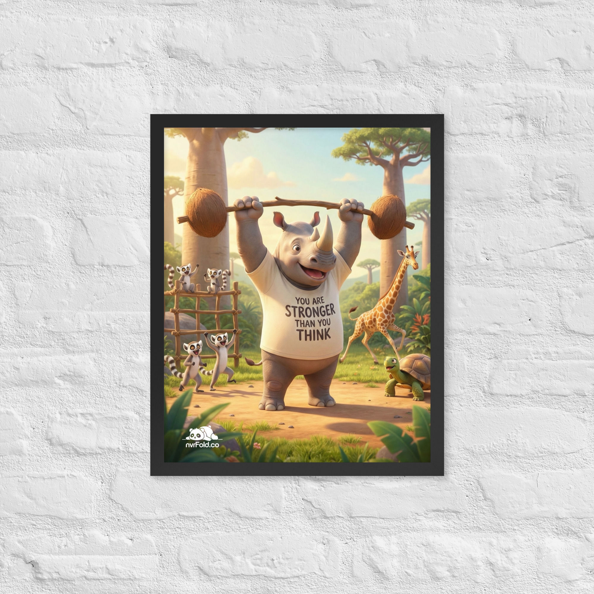 YOU ARE STRONGER THAN YOU THINK - NVRFOLD - FRAMED POSTER