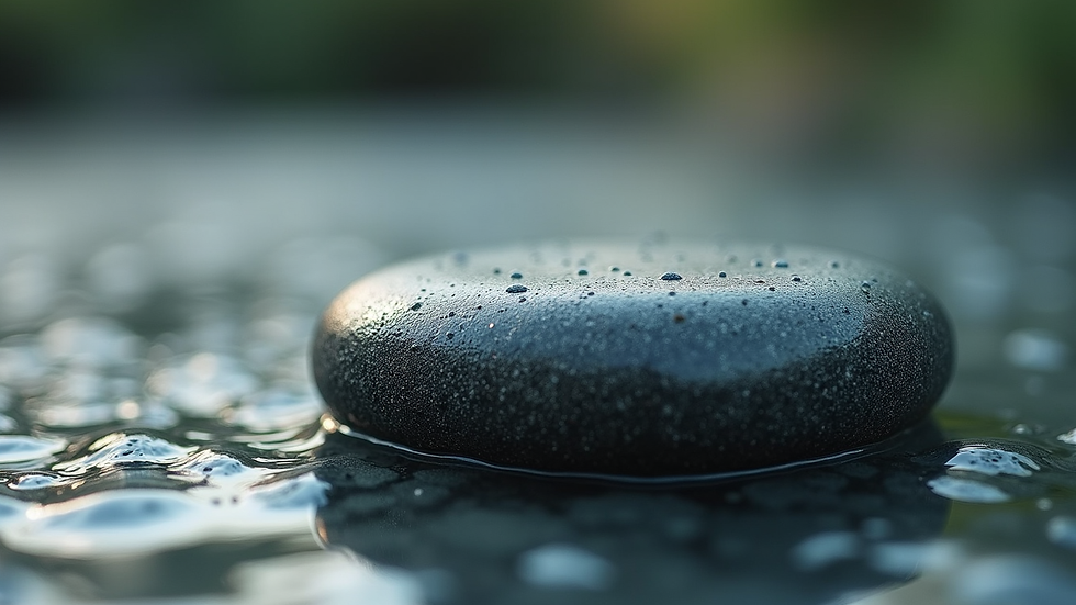 Close-up view of a Japanese water stone with sharpening slurry