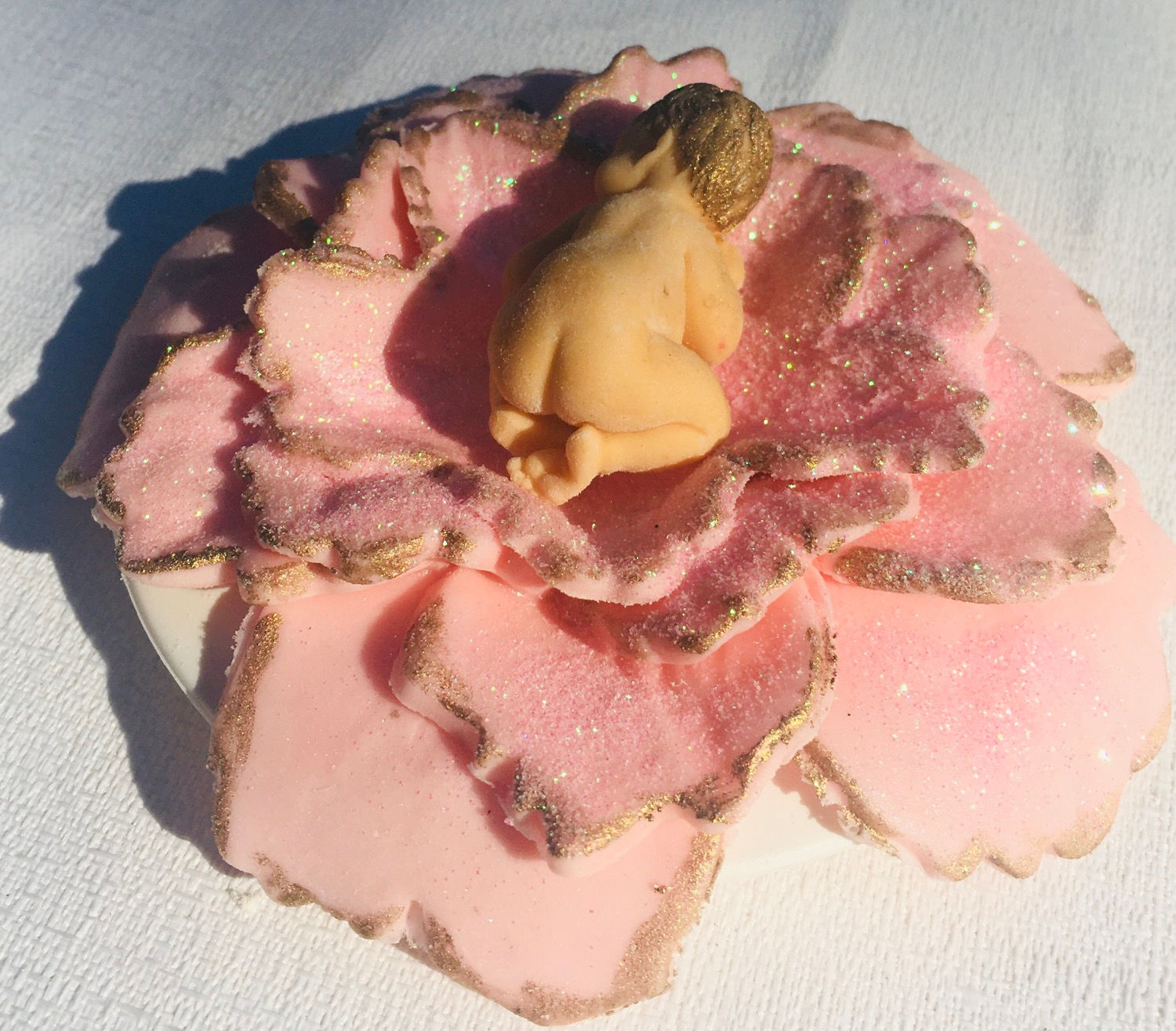 Topper baby girl sleeping baby shower