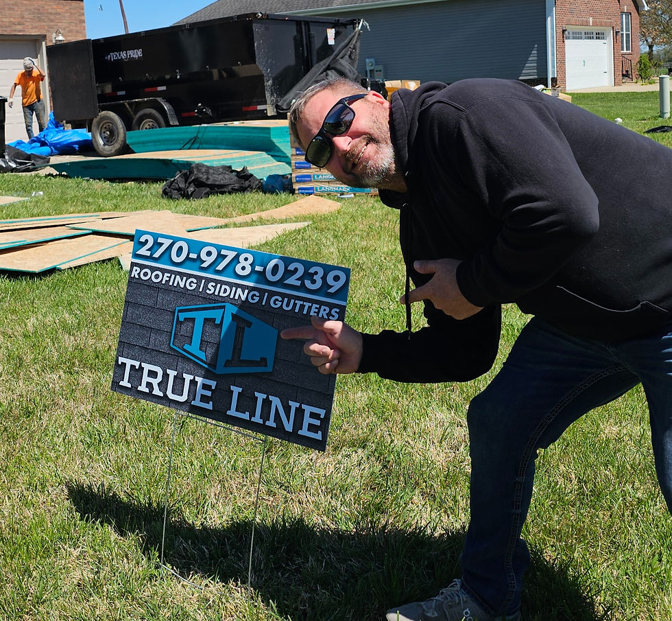 co-owner David - call True Line Roofing