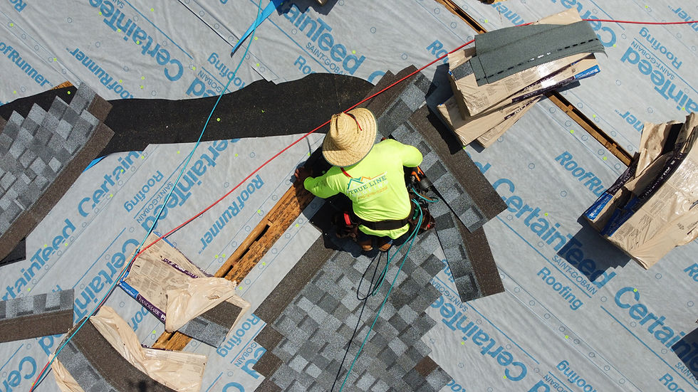 putting on a new certainteed shingle roof in paducah
