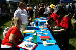 Elena and Laurie table