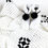 Miniature : Ensemble couverture ajourée blanche et noire et chaussons assortis