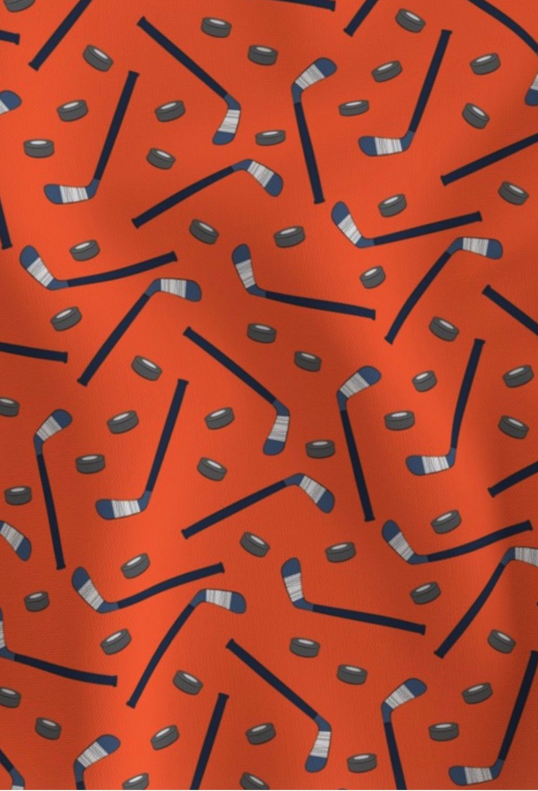 Fly, Fight, Win — Orange & Black Hockey Bandana