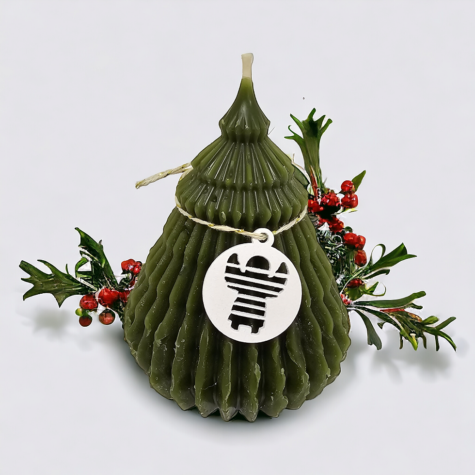 BOO, beeswax candle