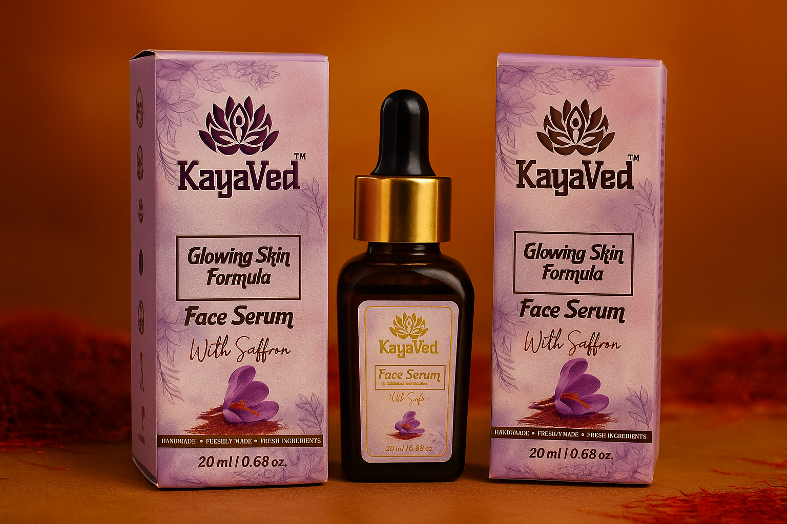 Face Serum for Glowing Skin with Saffron (20ml)