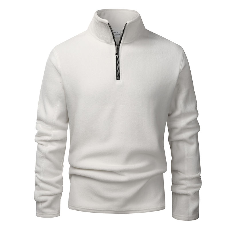 Miniature : Men's Hoodies Sweatshirts Thicken Warm Fleece Tracksuit for Men Zipper Neck