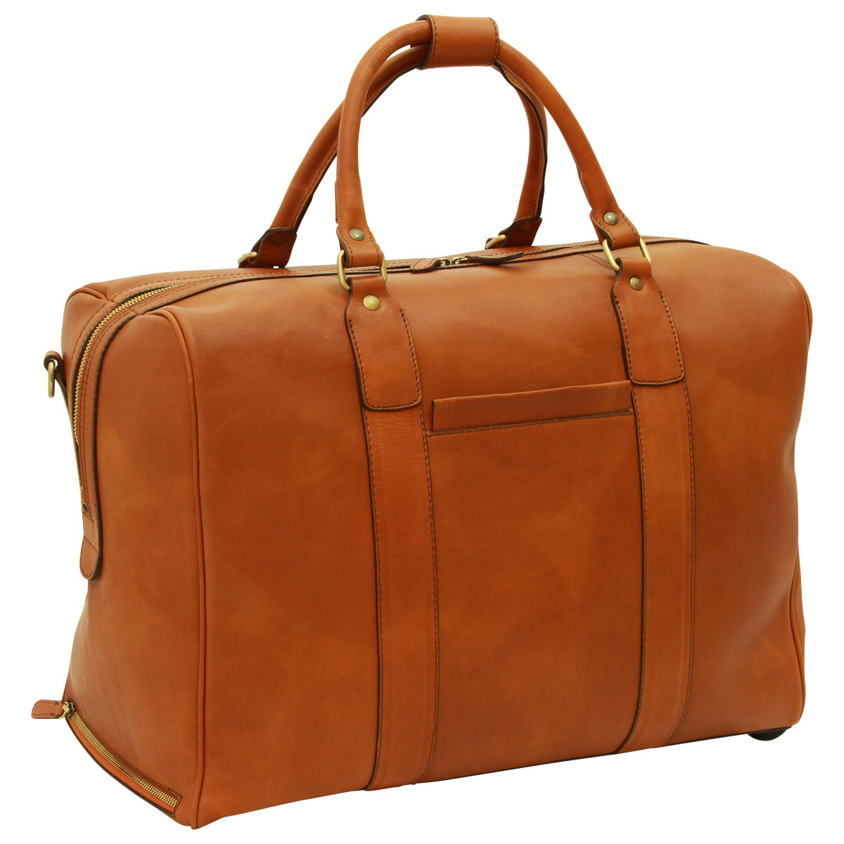 Soft Calfskin Leather Duffel Bag