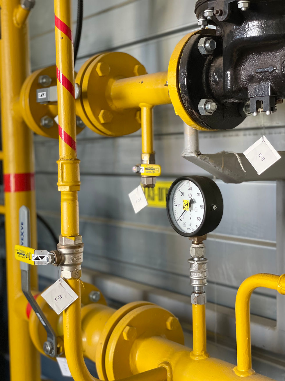 Внутренний газопровод котельной
