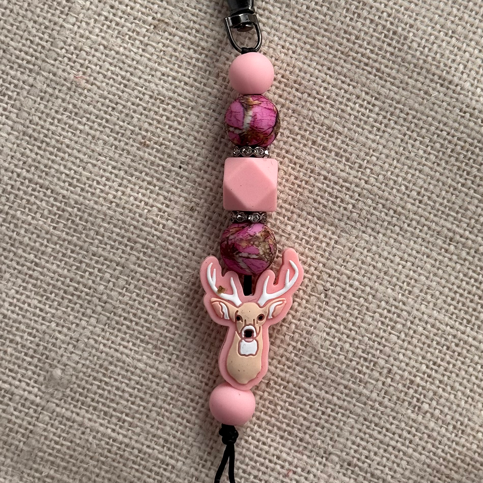 Pink Buck Anywhere Charm