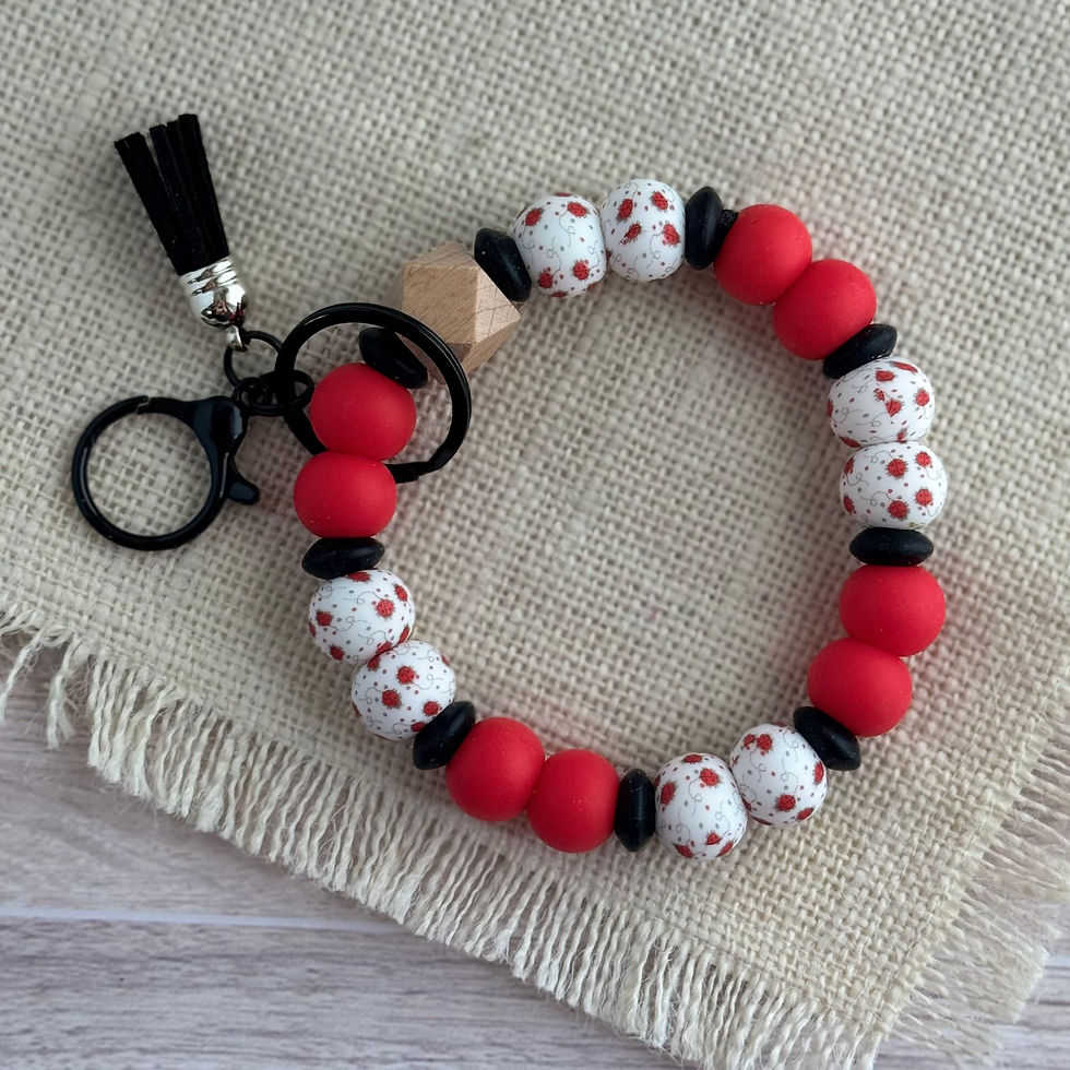 Thumbnail: Ladybug Luck Wristlet Keychain