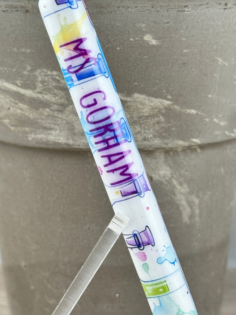 Neon Chemistry Beakers Science Epoxy Pen