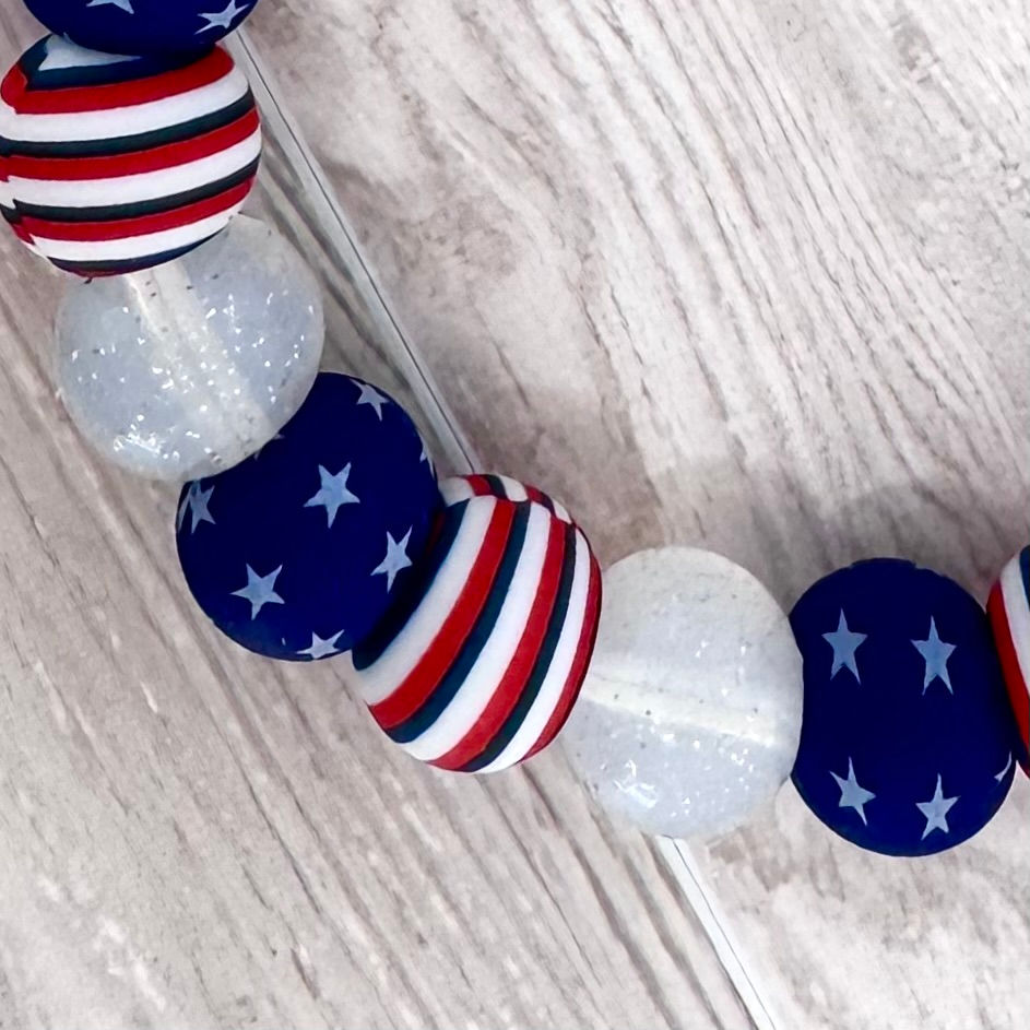 Thumbnail: Stars and Stripes Wristlet Keychain