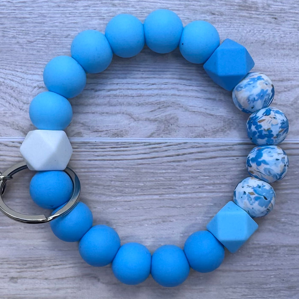 Thumbnail: Blue Meadow Wristlet Keychain