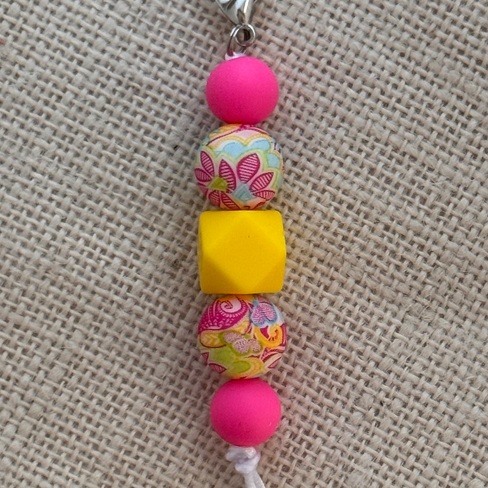 Neon Floral Anywhere Charm