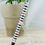 Thumbnail: Flamingo Black and White Stripe Epoxy Pen