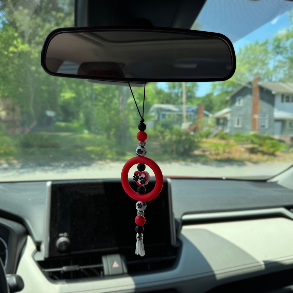Paws on My Heart Car Charm