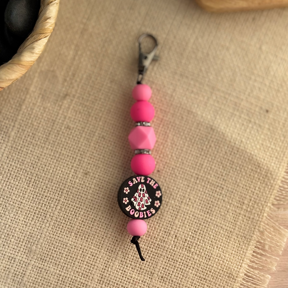 Save the Boobies Anywhere Charm