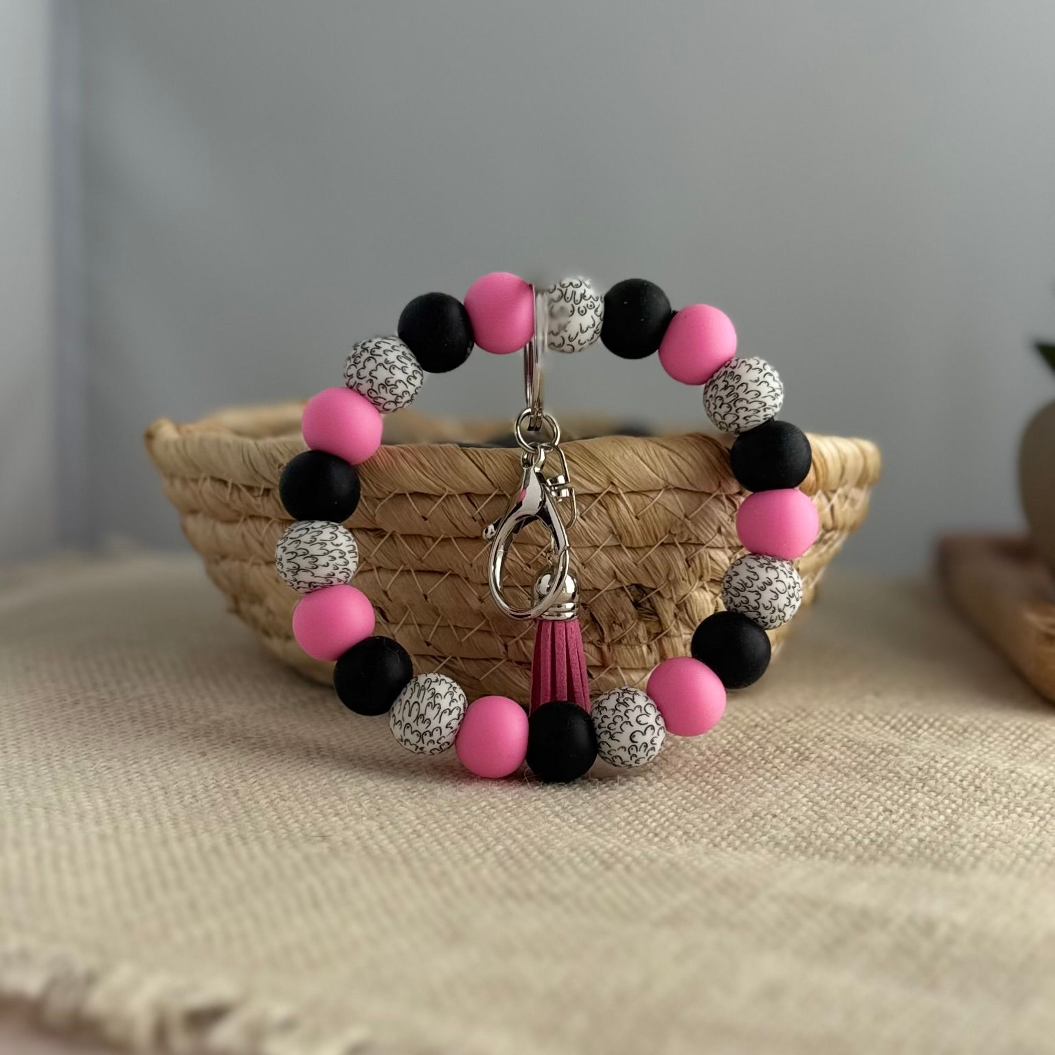 Double Trouble Wristlet Keychain