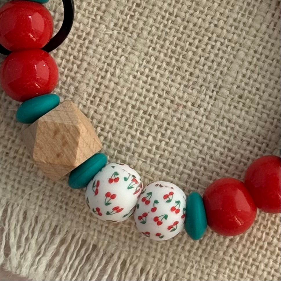 Thumbnail: Cherry Jubilee Wristlet Keychain