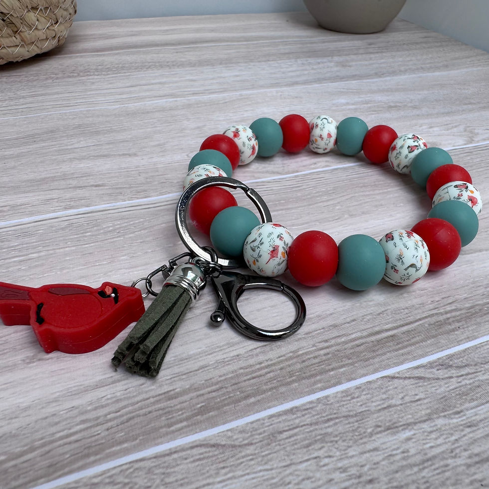 Cardinal Blessings Wristlet Keychain