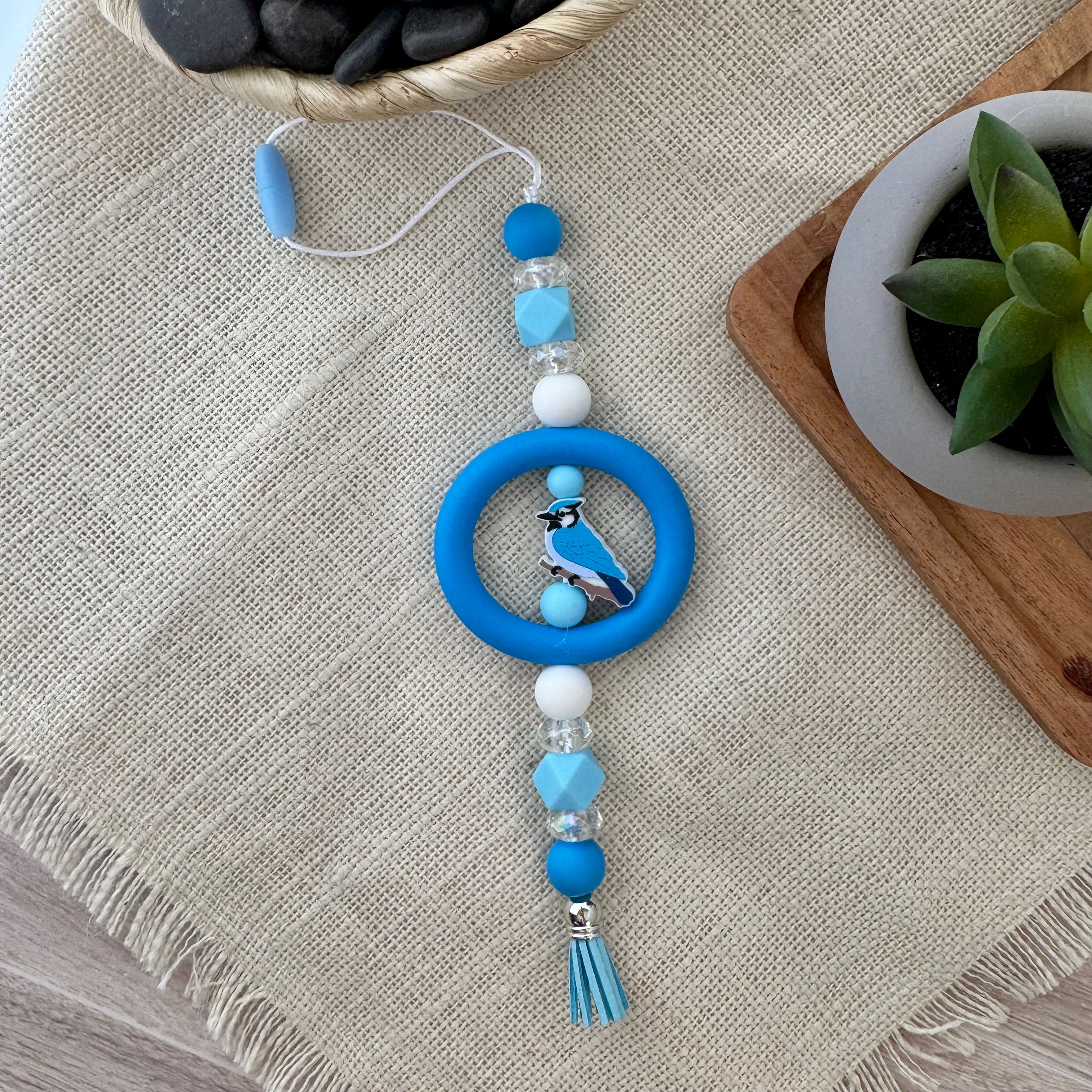 Blue Jay Spirit Car Charm