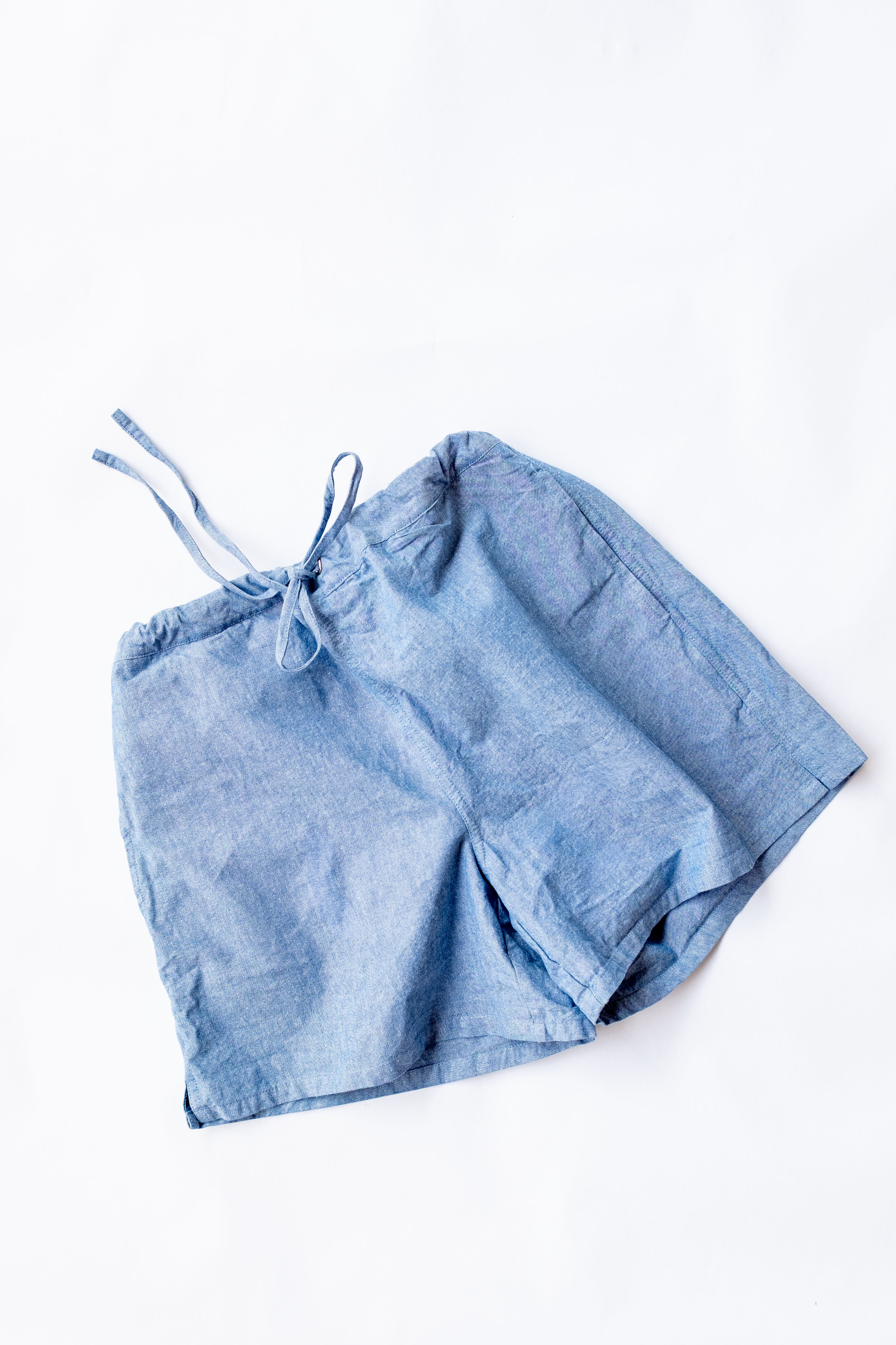 Factor's High Sport Shorts in Blue Slub Chambray