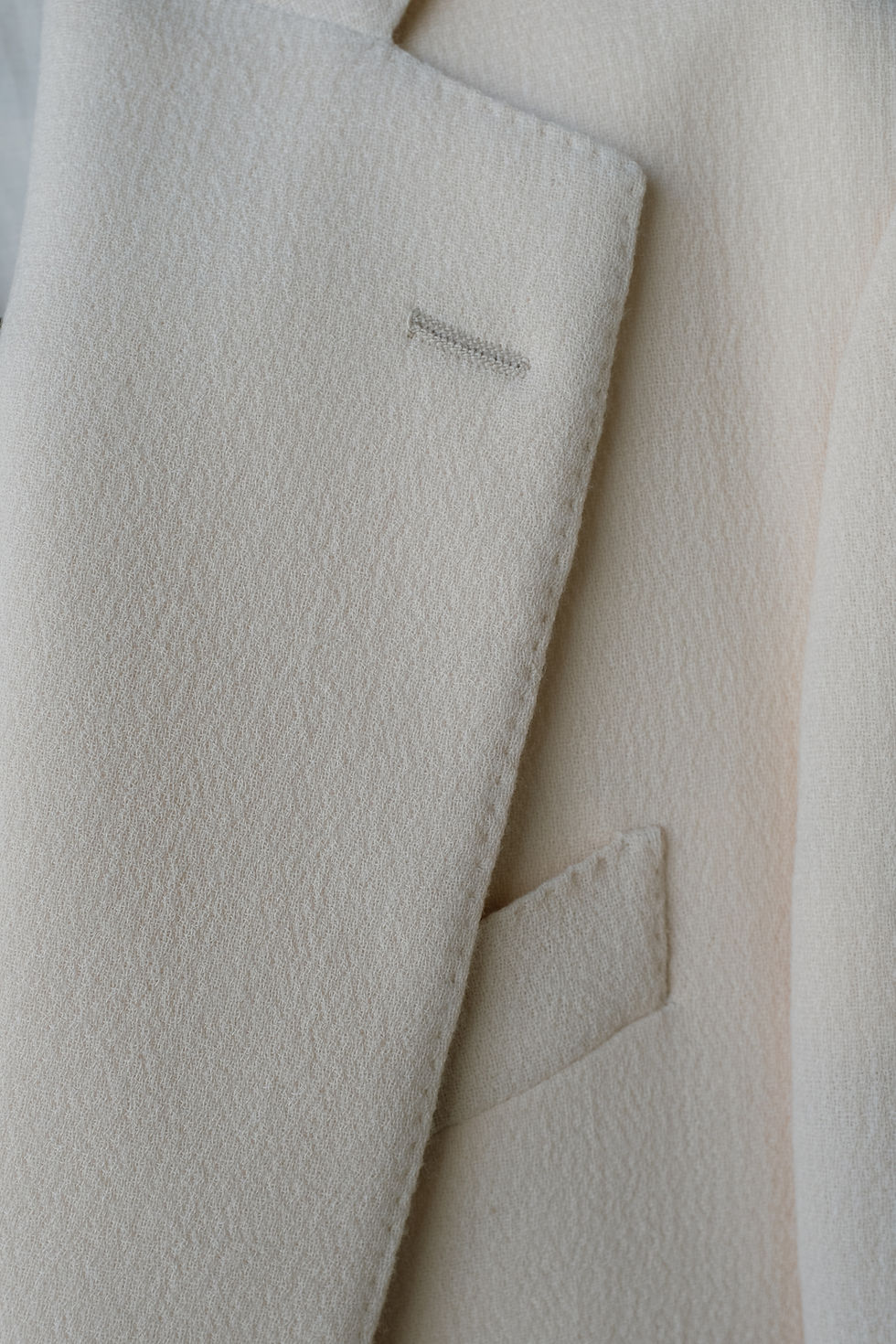 Thumbnail: Factor's SB Suit in Ivory Wool Crepe