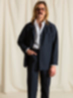 Thumbnail: Factor's Blouson in Midnight Mohair
