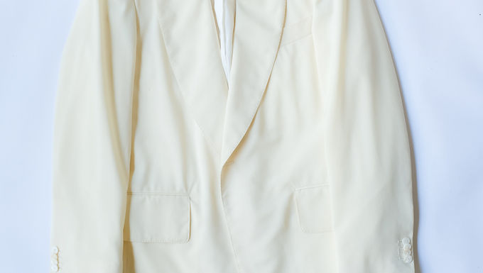 Factor's Shawl Collar SB Jacket in Ivory Wool