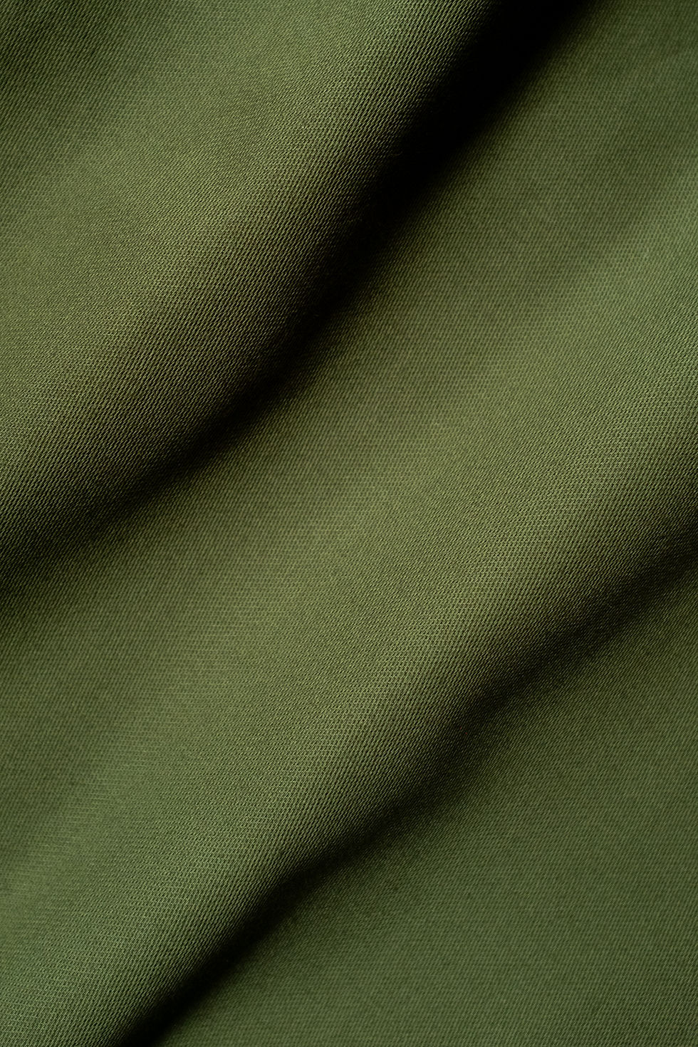 Thumbnail: Factor's Button Pipe Leg Trouser in Olive Slub Sateen