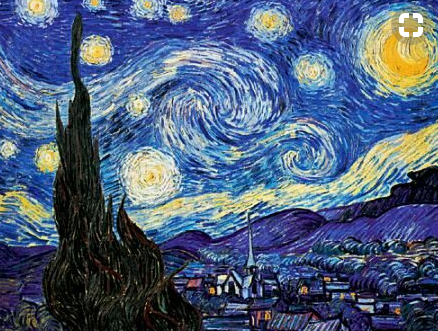 Dots and Tots: Starry Night - Finger paint Edition!