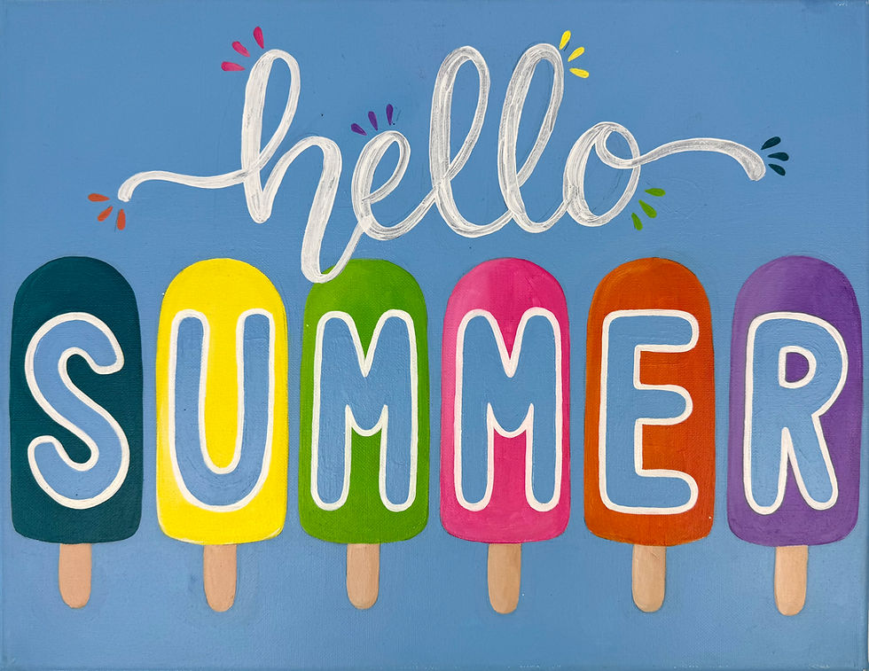 Mini Summer Camp: Hello Summer Canvas Painting