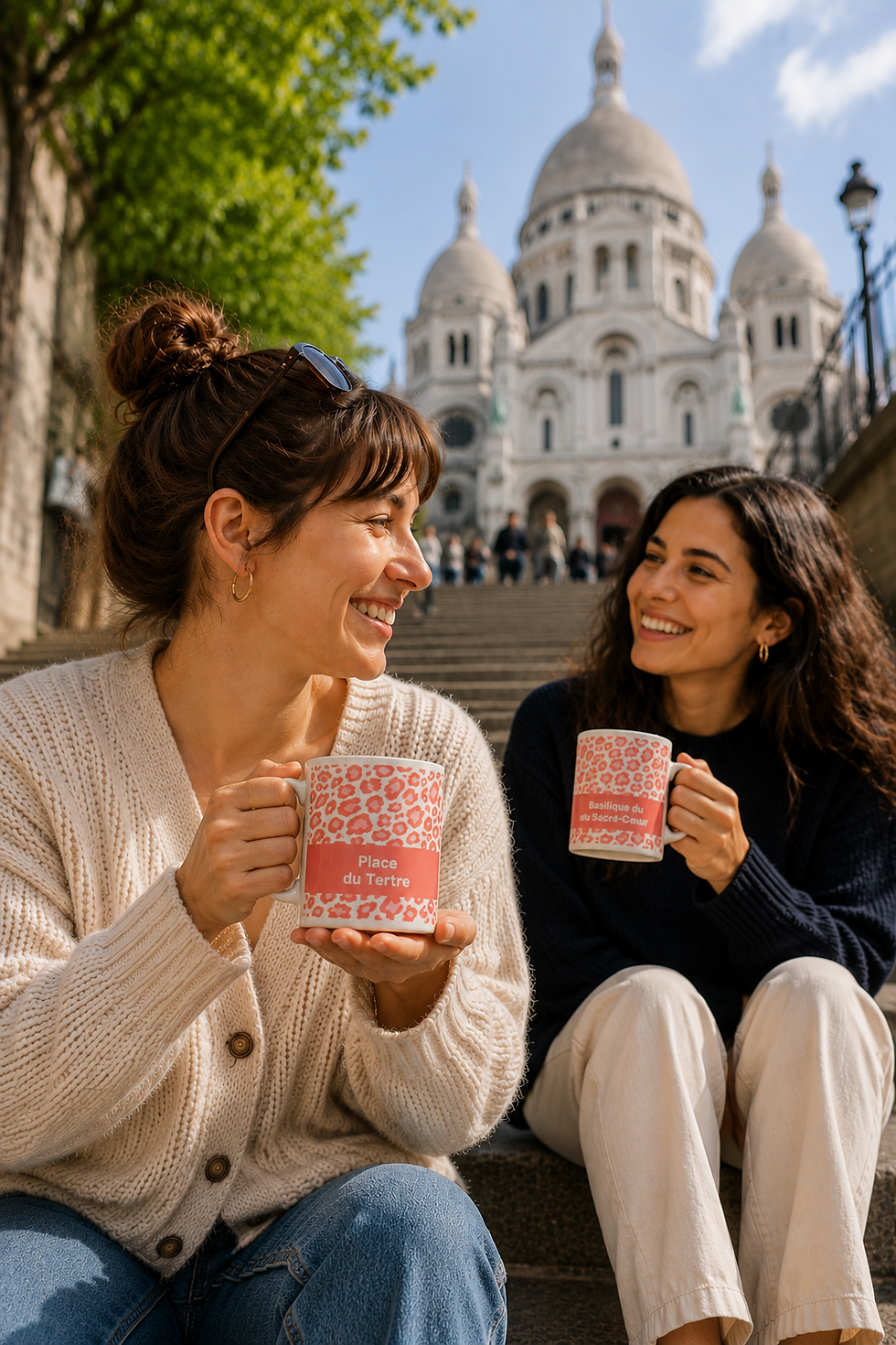 Miniature : Mug Léopard Place du Tertre - Basilique du Sacré-Cœur | Collection Parisienne