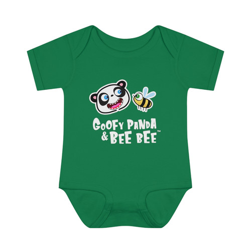 Baby Rib Bodysuit - Goofy Panda & Beebee | Neroni Kids