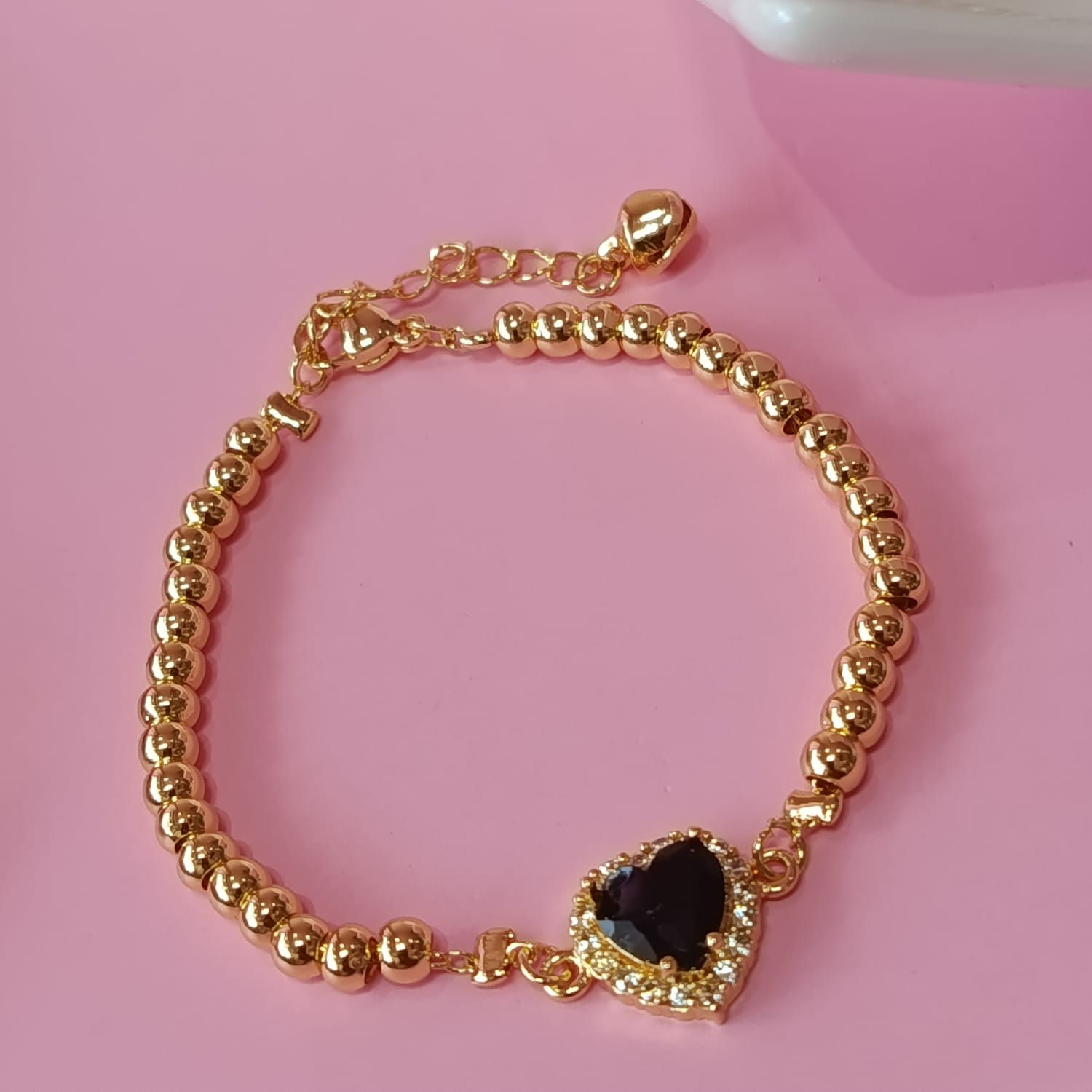 PULSERA CORA NEGRO CIRCONES