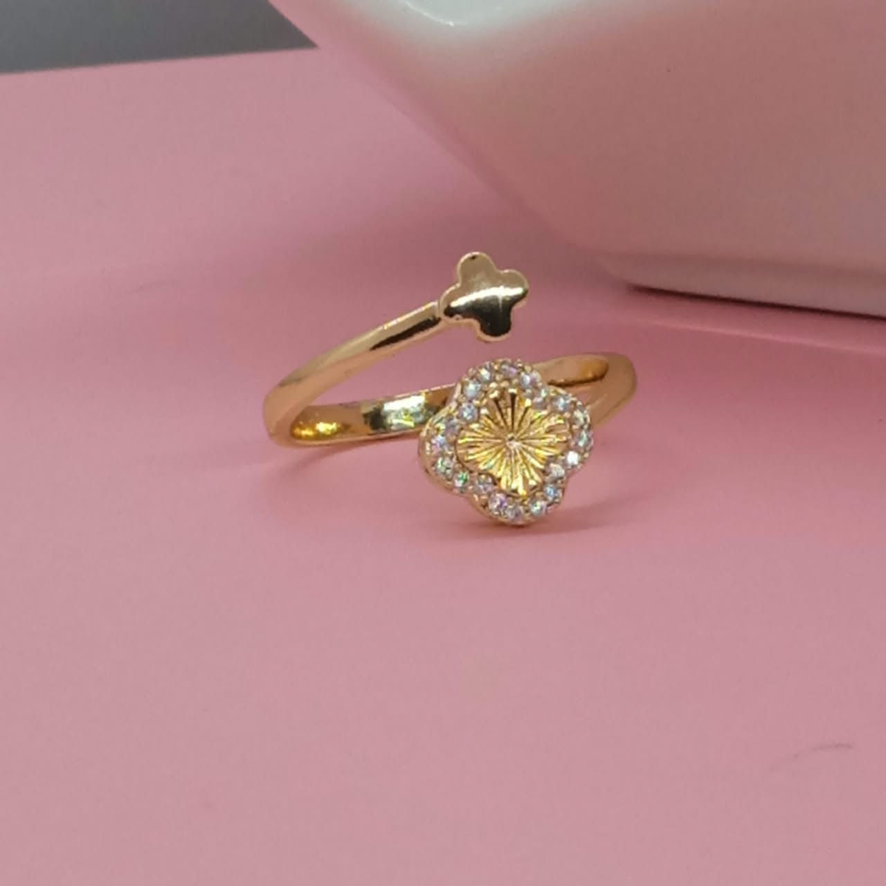 ANILLO DOBLE TREBOL