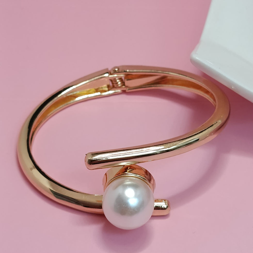 PULSERA DORADA PERLA PUL651